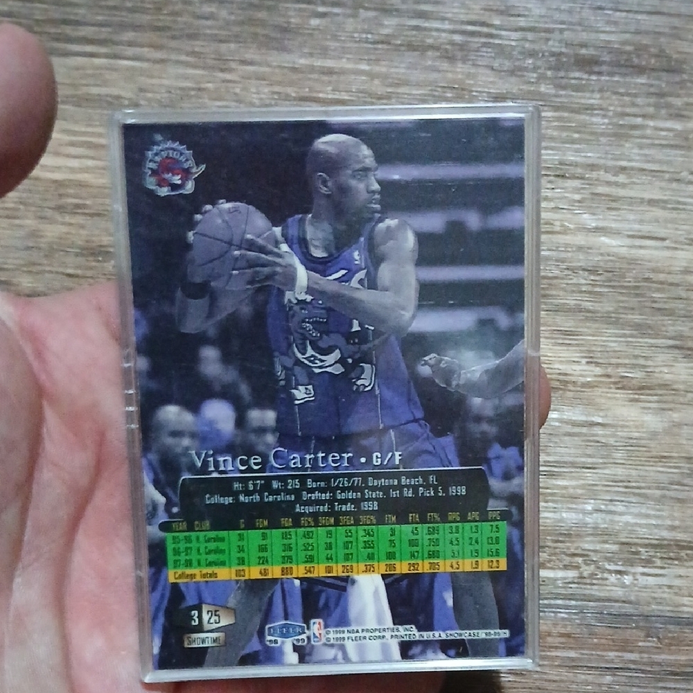 Vince Carter Toronto Raptors Trading Card - Picture 2 of 2